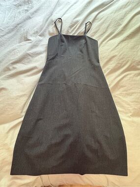 Vintage TRISTAN & ISEUT grey Midi Slip Dress with Spaghetti Straps Canada